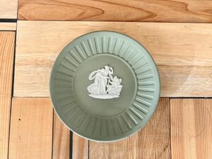 ■WEDGWOOD ウェッジウッド ジャスパー プレート12cm セージグリーン 飾り皿 インテリア 英国王室御用達 洋食器 ストーンウェア ギフト■