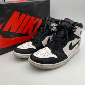 L522YB NIKE ナイキ AIR JORDAN 1 RETRO HIGH OG 555088-108 エア ジョーダン 1 レトロ メンズ ハイカットスニーカー US9 27cm 白黒 箱付き