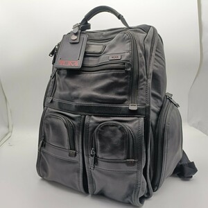 TUMI トゥミ ビジネスバッグ リュック ALPHA3 バックパック ナッパレザー 7ポケット 本革 T-Pass ブリーフケース ブラック 黒 美品 大容量