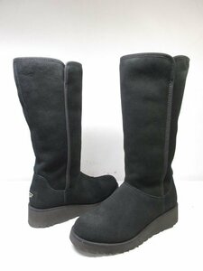 超美品 【アグ UGG】 1013429 ロング ムートンブーツ 婦人靴 (レディース) size22.5 ブラック □15LZ4636□