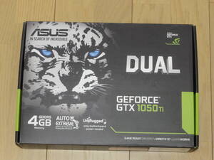 ASUS GEFORCE GTX1050Ti GDDR5 4GB/DUAL-GTX1050TI-4G 補助電源不要 動作品 箱付き グラフィックカード PCIExpress