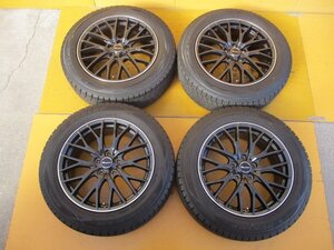 RAV4 PHV RAV4 ハイブリッド レクサスNX Preciousアルミホイール18インチ 7.5J+38 DUNLOP WINTER MAXX SJ8 225/60R18 100Q 4本セット4本SET