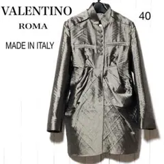 VALENTINO ROMA デザインコート/ヴァレンティノローマ シルク混