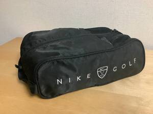 美品　NIKE GOLF ナイキ　シューズケース　ブラック／メッシュ　送料無料