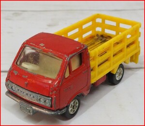 日本製トミカ#50-1旧ホイール【トヨタ ハイエース牧場トラック赤/黄色荷台TOYOTA HIACE TRUCK】1/68ミニカー■トミー【中古・本体のみ】