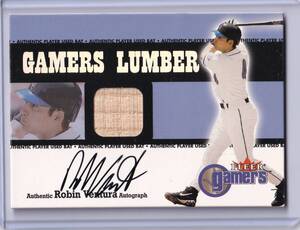 ロビン・ベンチュラ 直筆サインカード 2000 FLEER GAMERS LUMBER AUTOGRAPH ROBIN VENTURA / メッツ / TOPPS 以外