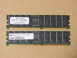 ★DELL純正★DDR266 PC2100R ECC Registered 512MBx2枚セット (DDR912)