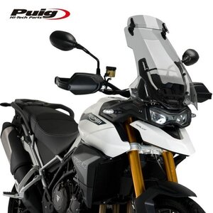 在庫あり Puig 20376H スクリーン 可変バイザー TIGER900 GT LOW/ PRO/ RALLY PRO (20-23) [スモーク] プーチ ツーリング