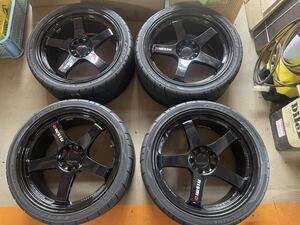 マシニングロゴ NISMO LMGT4 19インチ 9.5J ホイール4本セットタイヤ付き ADVAN NEOVA RAYS ニスモ BNR32 BCNR33 BNR34 GTR