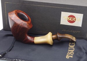 【SR-681】 希少 レア TSUGE IKEBANA B 柘 1979 HAND MADE IN JAPAN パイプ ヴィンテージ 柘製作所 パイプ 喫煙具 日本製