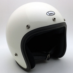 送料無料 Dead Stock 新品 箱付 BUCO WHITE 56cm/デッドストックnosビンテージヘルメットハーレースモールブコ70ssmallbuco500tx