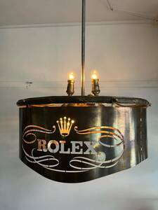 Rolex 希少 ロレックス シャンデリア ランプ ビンテージ ディスプレイ 販売店用 chandelier lamp rare shop display vintage