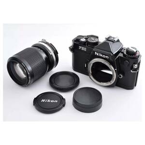 【ジャンク】Nikon FE2 黒 ＋ Ais zoom Nikkor 35mm-105mm f3.5-4.5 MFレンズ