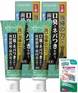 サンスター 薬用塩ハミガキ 当帰の力 (すっきりハーブタイプ) 歯磨き粉 生薬 トウキ ハグキケア 歯周病 歯槽膿漏 歯肉炎 ハ