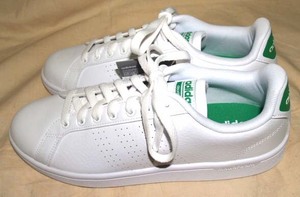 新品adidasスニーカーCLOUDFOAM VALCLEAN 白緑　US１０