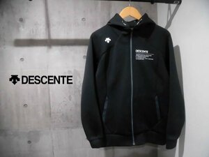 DESCENTE デサント/メンズ スウェットフルジップ TOUGH AIR フーデッドジャケット L/DMMMJF21/ブラック 黒/程度良好