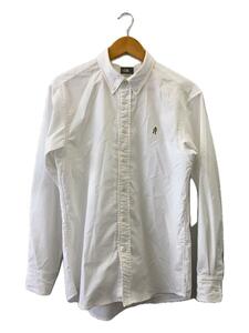 THE NORTH FACE◆L/S HIM RIDGE SHIRT_ロングスリーブヒムリッジシャツ/M/ポリエステル/WHT/無地