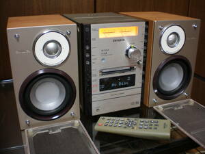 AIWA MD/CD/カセット/FM ミニコンポ 　CX-LFD55 （スピーカー&リモコン付き）