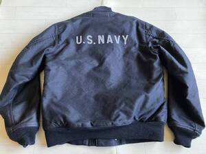 ☆★US NAVY AIR FORCE ビンテージ復刻DECK HOOK JKT　フックデッキジャケットネイビー３８　バズリクソンズN-1☆★