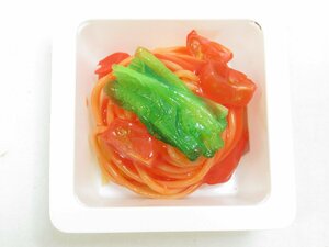 ★【直接引取不可】 食品サンプル ディスプレイ パスタ スパゲッティ トマトパスタ 容器付 惣菜 おかず 一品 見本品 料理模型 飲食店 置物