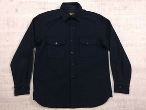 テンプテーション Temptation US NAVYタイプ アメカジ ストリート フリース CPO 長袖シャツ メンズ アクリル95% ポリエステル5% L 紺