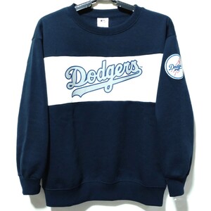 特価/未使用【サイズ=M(レディス)】MLB/Dodgers/メジャーリーグベースボール/ドジャース/婦人/裏起毛/スウェット/トレーナー/胸囲=86～94cm