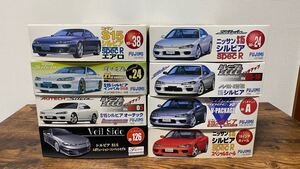 1/24 フジミ S15シルビア マインズ インパル インチアップ ミレニアム2000 オーテック 8台セット