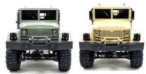 【塗装済み完成品2台セット】WPL B-16 2.4GHz 1/16 6WD RTR ミリタリートラックラジコン 緑・茶 ☆軍用トラックラジコン