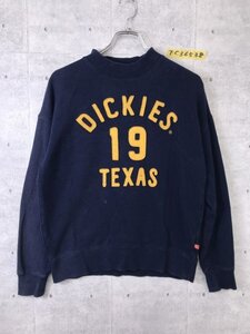 Dickies ディッキーズ メンズ 裏起毛 ロゴアップリケ スウェットトレーナー M 紺