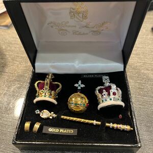 英国王室戴冠式ミニチュア7点セット　Crowns and Regalia