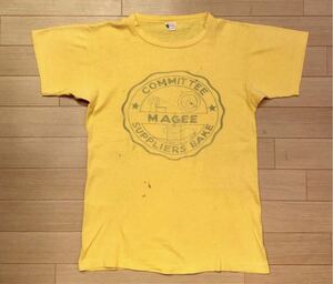 【M】50s 60s Vintage Champion ランタグ Magee Tee USA製 ヴィンテージ チャンピオン マギー Tシャツ S/S Tee 半袖Tシャツ 7027