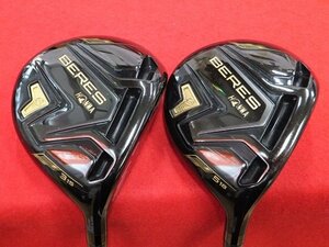 ★ホンマゴルフ　BERES BLACK　3W(15) & 5W(18)　ARMRQ MX BLACK/SR　【中古/2本セット】