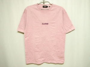 【K1】送料無料★美中古品★XLARGE エクストララージ 半袖Tシャツ PIGMENT TEE STANDARD LOGO Lサイズ ロゴ刺繍 ストリート スケーター