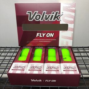 volvikFLYON 2ピース　ゴルフボール　マット　グリーン　1ダース12球