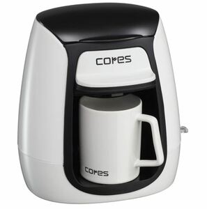 F9892●コレス 1カップコーヒーメーカー C311WH●cores 1CUP COFFEE MAKER●大石アンドアソシエイツ●ホワイト●完品●未使用品 