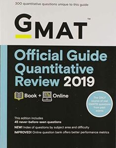 [A01842069]GMAT Official Guide Quantitative Review 2019: Book + Online