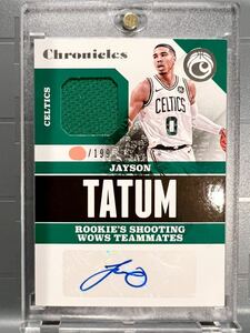 199限定 RC Auto Jersey 17 Panini Jayson Tatum ジェイソン・テイタム NBA ルーキー サイン ユニフォーム Celtics セルティックス バスケ