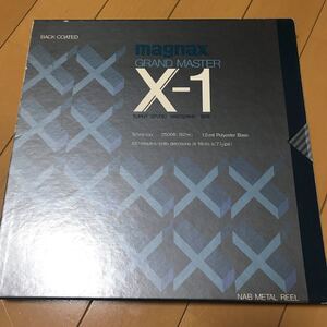 オープンリール 10号　magnax 空メタルリール　テープ未確認　(ジャンク出品) 大変希少なmagnaxメタルリール　①