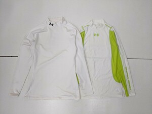 14．アンダーアーマー 2点 セット UNDER ARMOUR UA 長袖 インナー シャツ アンダー トレーニング ウェア メンズLG XL x806