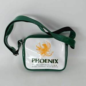 【中古】東福岡高校 ラグビー部 PHOENIX エナメル ショルダーバッグ ポーチ メンズ