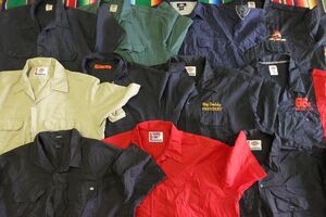 SSH-BNWK/2XL4XL ディッキーズ Dickies 半袖ワークシャツ ワンポイント 刺繍￥1～USA古着卸大量セット業者まとめ売り