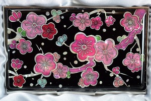 ■韓国 伝統工芸■螺鈿細工 名刺入れ■梅の花■送料無料！■