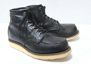 97年 羽タグ REDWING 8179 黒 41/2E 22.5cm レッドウィング Uチップ ブラック 1990年代 90