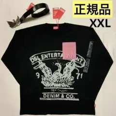 洗練されたデザインDIESEL メンズ Tシャツ 長袖 グラフィック XXL