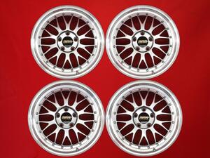 鍛造 軽量 BBS LM LM157 LM069 中古ホイール 4本 7.5/9J 17インチ PCD114.3 5穴 +35/+42 ハブ82 RX-7 FD シルビア S15 等へ aa17