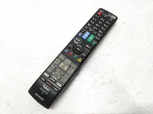 ♪SHARP シャープ AQUOS ブルーレイレコーダーリモコン GB185PA BD アクオス リモコン 1225-10H @60♪