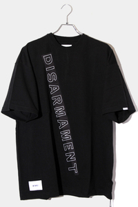 未使用品 2023AW WTAPS ダブルタップス SIZE:4 OBJ / SS / COTTON. DISARMAMENT プリント 半袖Tシャツ BLACK ブラック 232ATDT-CSM01 /●