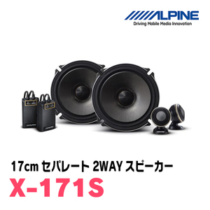 アルパイン / X-171S + KTX-H173B　セパレートスピーカー+インナーバッフルセット