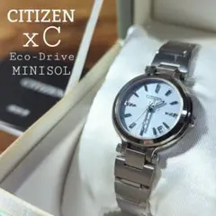 ☆美品☆ CITIZEN xC クロスシー 電波腕時計 ミニソル エコドライブ