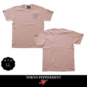 期間限定 Tシャツ メンズ 刺繍Tシャツ EMB PM PARTY ダスティピンク サイズLL ロカビリーファッション ブランド